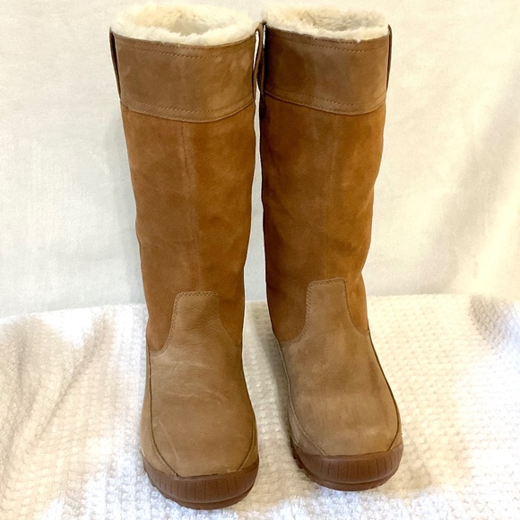 TIMBERLAND WOMEN MT HAYES TALL WATERPROOF PULL ON WINTER SNOW BOOTS SZ 10 - Picture 2 of 16